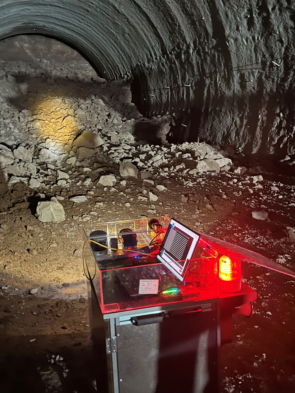 3D laser point cloud of tunnel infrastructure